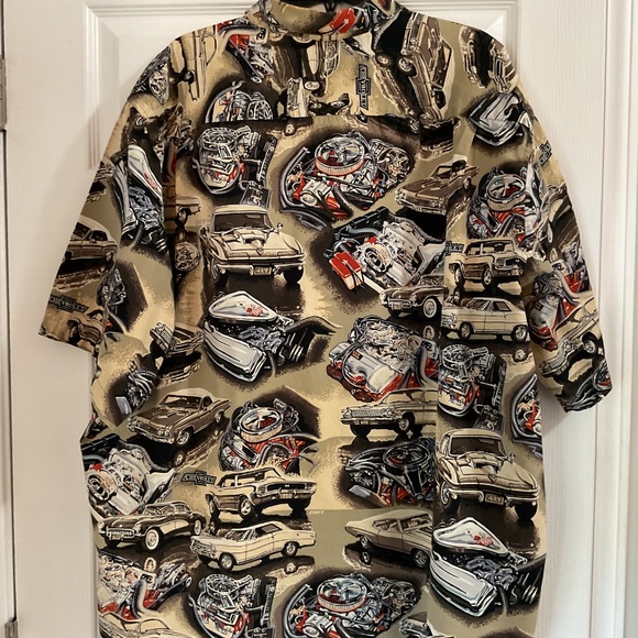 Vintage Reyn Spooner Chevrolet Muscle Car Hawaiian Shirt, 3XL - Picture 5 of 6